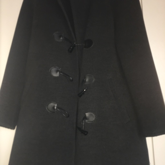 Fleece pea coat with hood, toggles - Picture 6 of 8